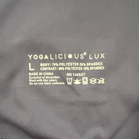 Yogalicious Lux Charcoal Leggings - Picture 2 of 6